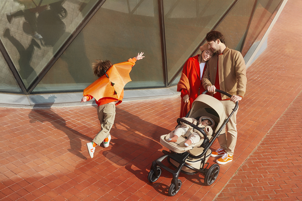 EASYWALKER Set XXL kočárek Jimmey Air Sand Taupe + KIDDY Evoluna i-size 2