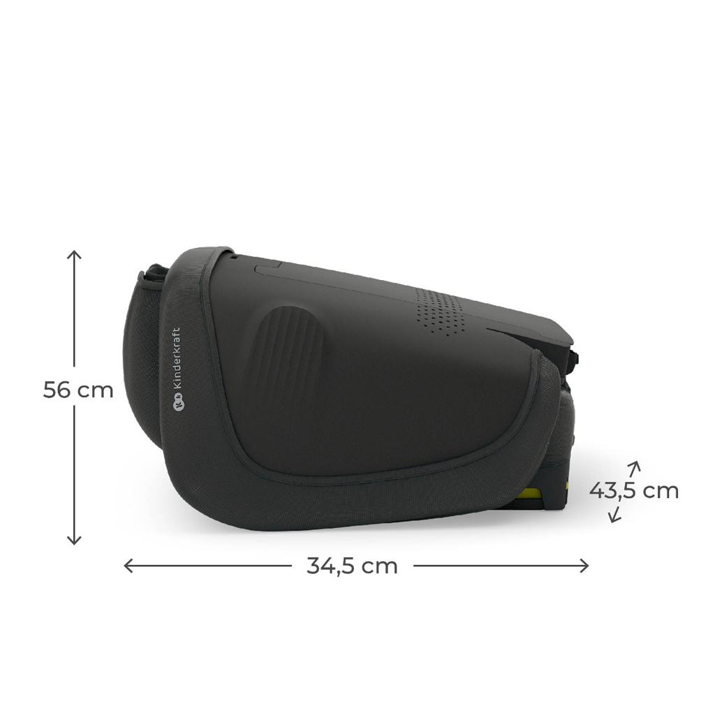 KINDERKRAFT Autosedačka skládací Unity 2 I-Size (100-150 cm) Black