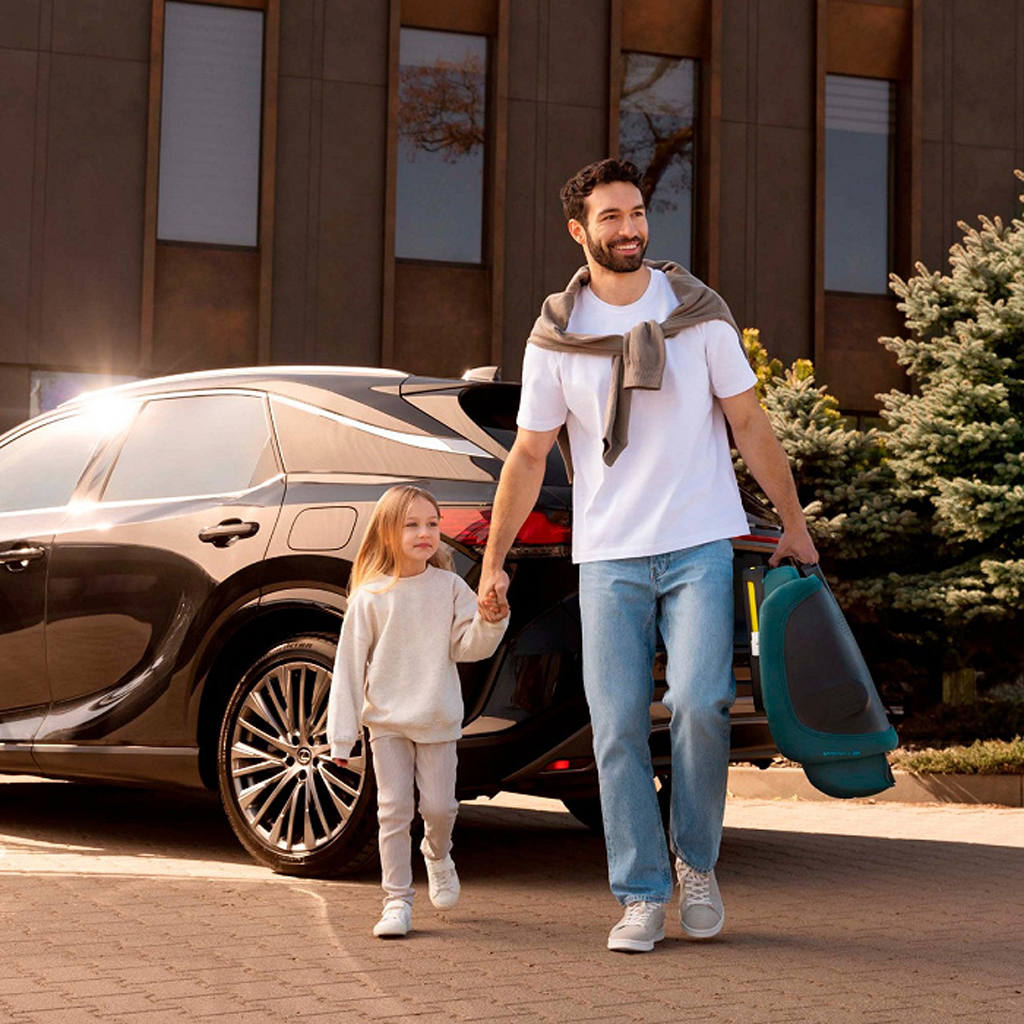 KINDERKRAFT Autosedačka skládací Unity 2 I-Size (100-150 cm) Green