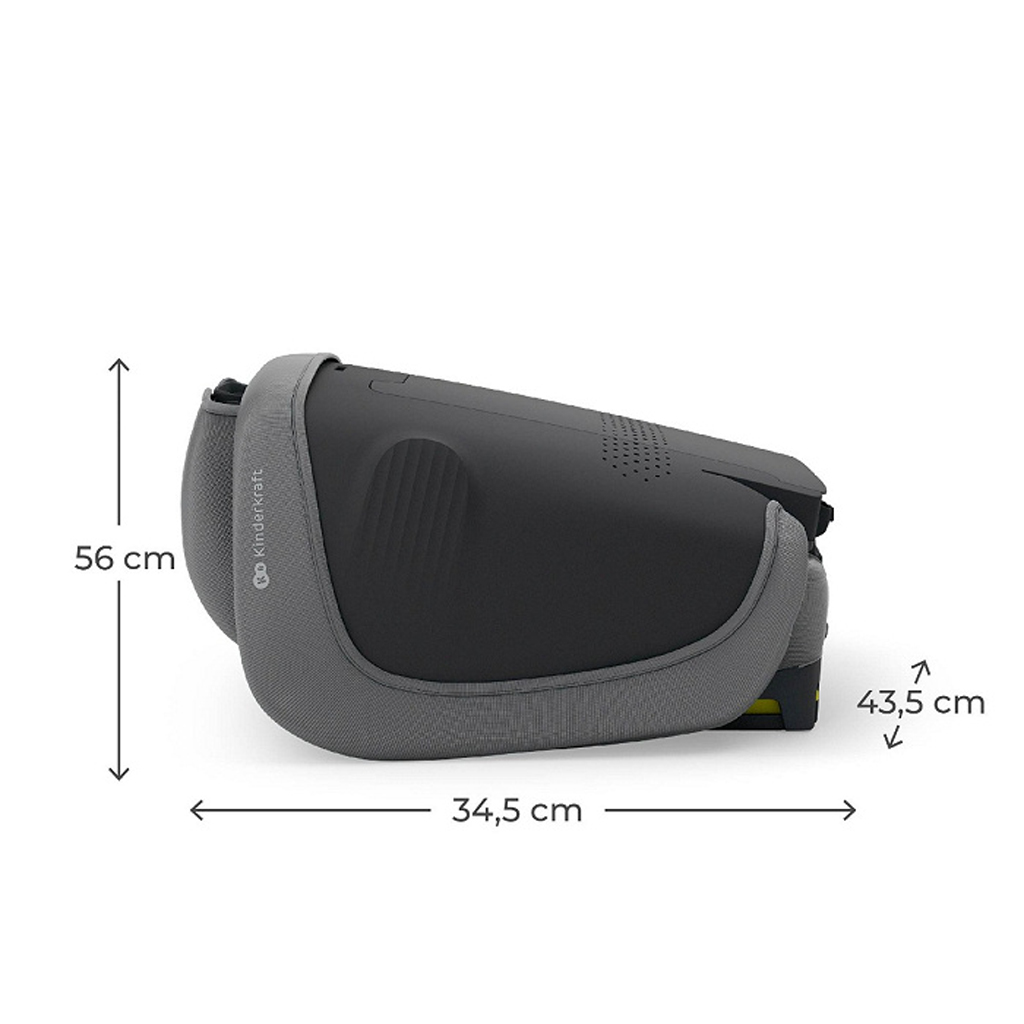 KINDERKRAFT Autosedačka skládací Unity 2 I-Size (100-150 cm) Grey