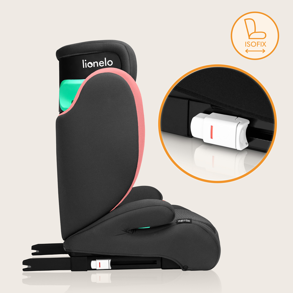 LIONELO Autosedačka Hugo i-Size (100-150 cm) Pink Baby