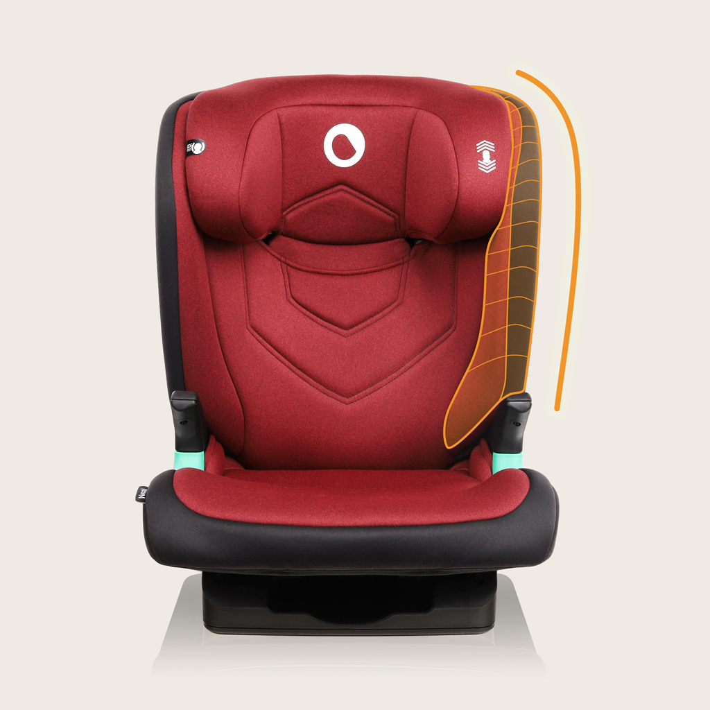 LIONELO Autosedačka Neal i-Size (100-150 cm) Red Burgundy