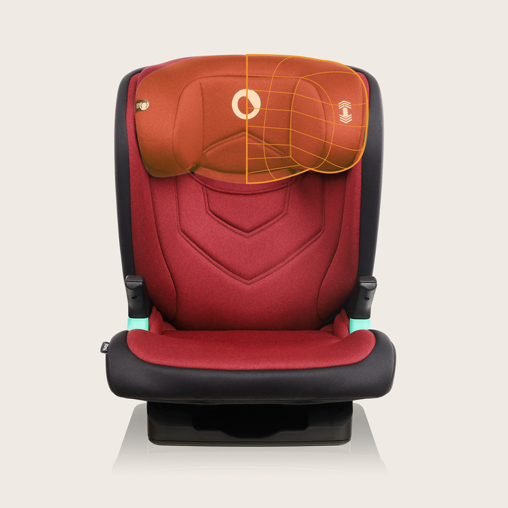 LIONELO Autosedačka Neal i-Size (100-150 cm) Red Burgundy