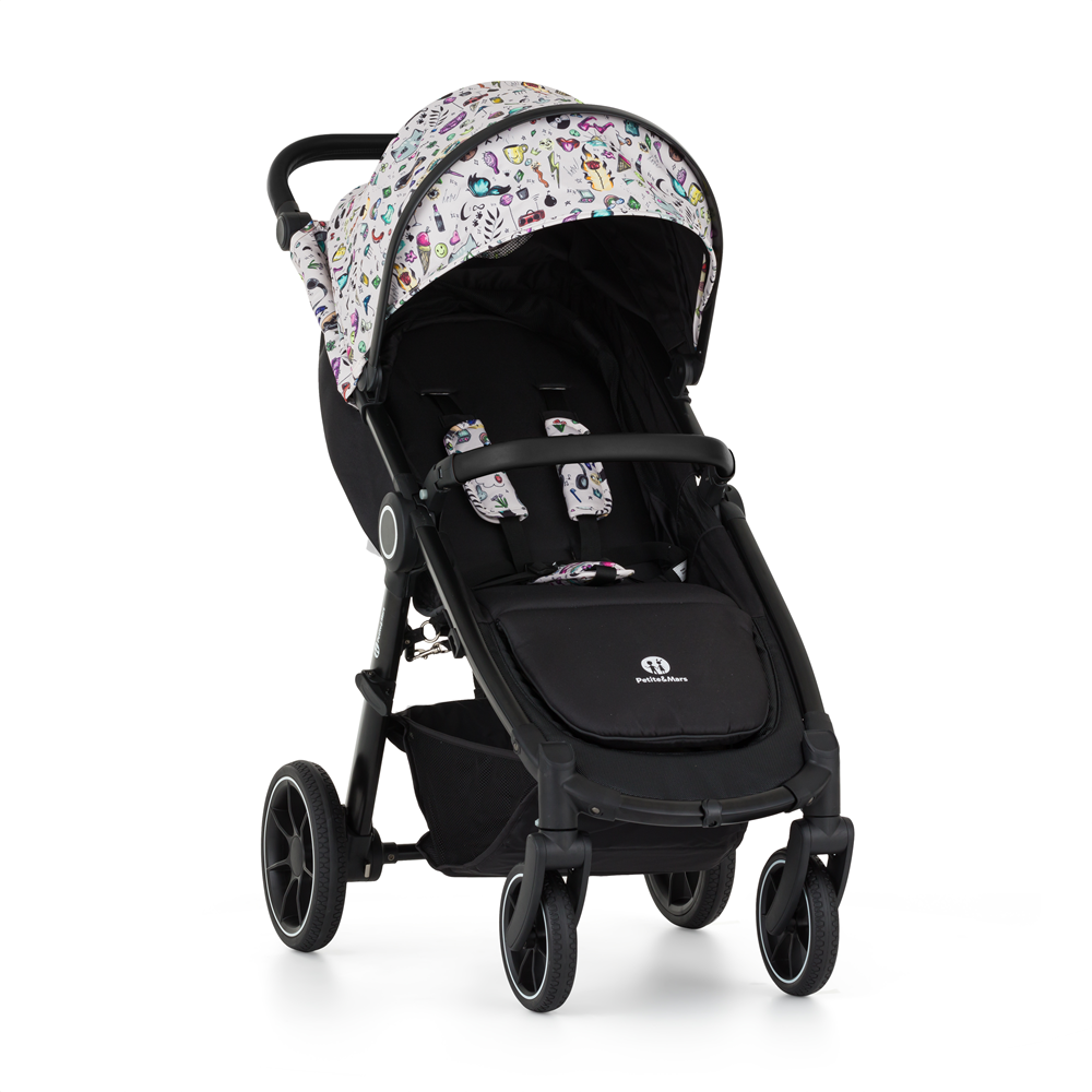 PETITE&amp;MARS Kočárek sportovní Street2 RWS Black Limited 100 Tattoo