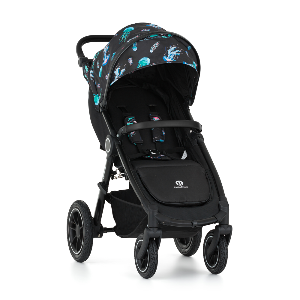PETITE&amp;MARS Kočárek sportovní Street2 Air Black Limited 100 Jellyfish
