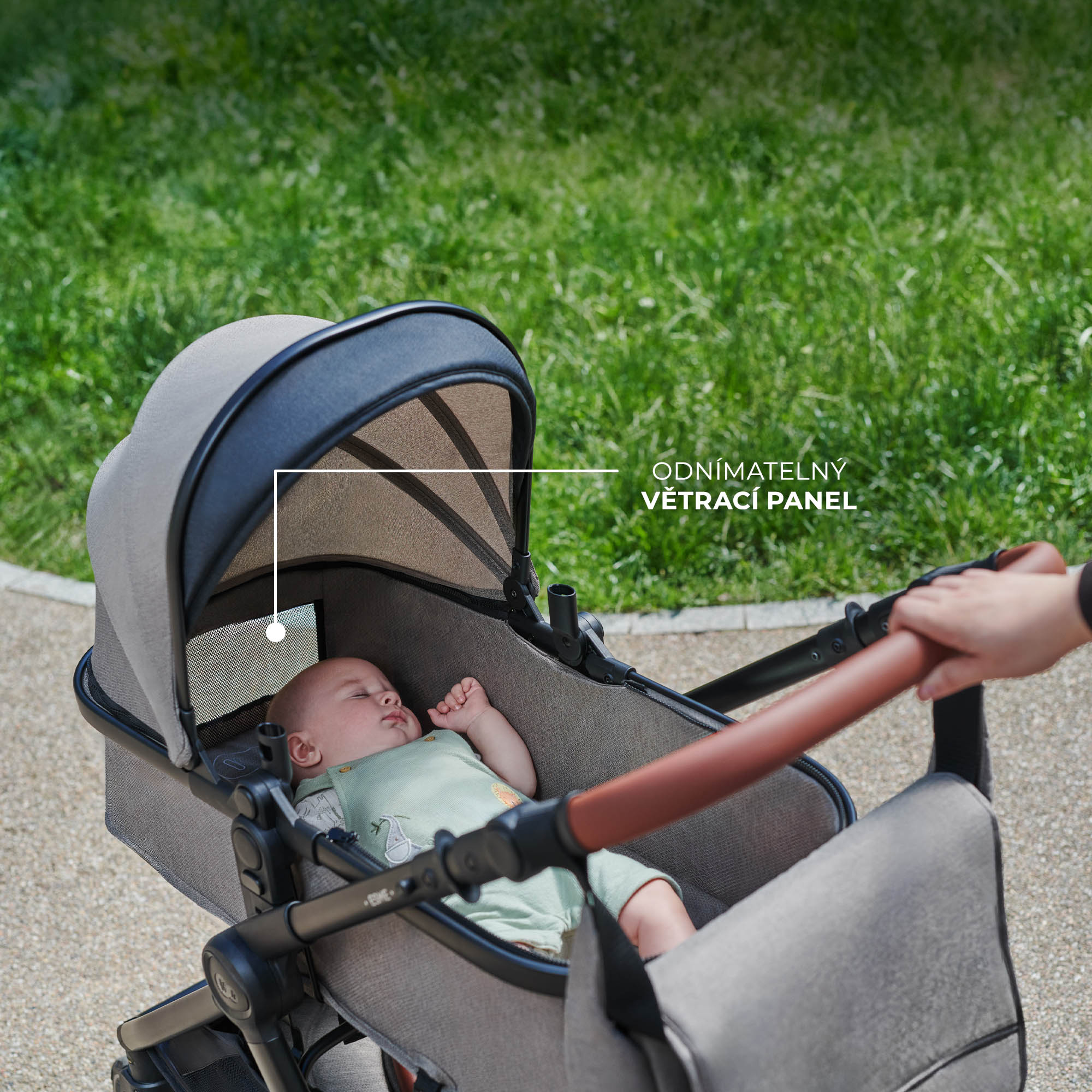 KINDERKRAFT Kočárek kombinovaný 3v1 Esme Pro Sand Beige