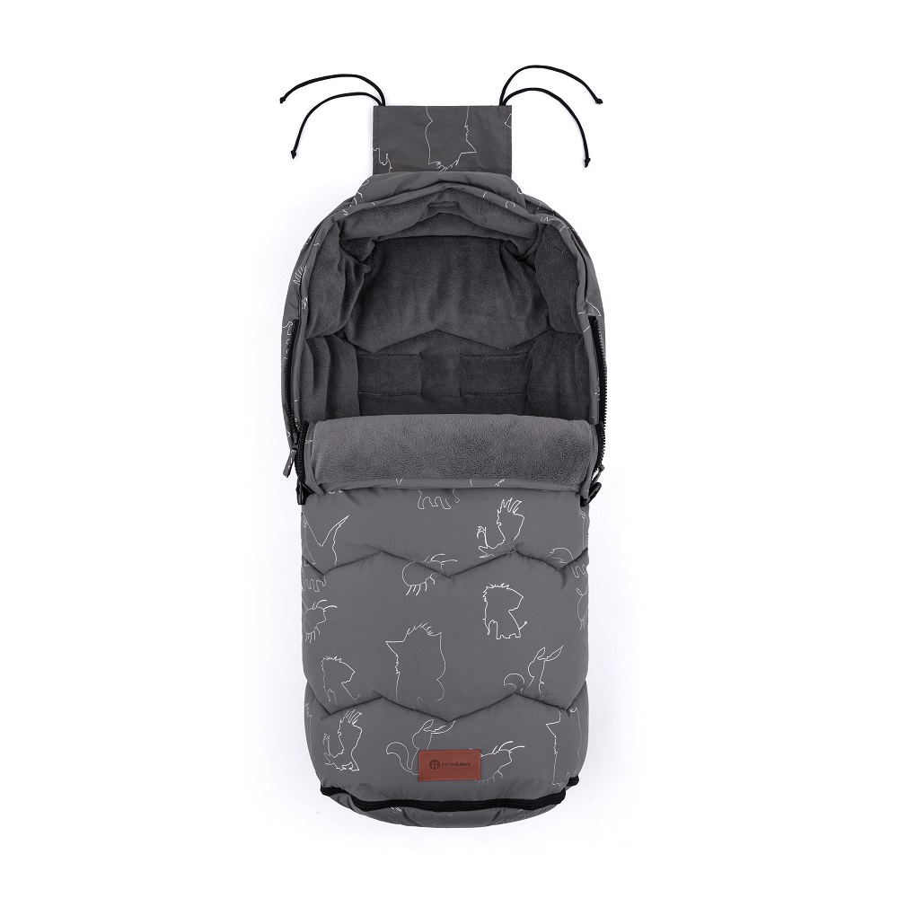 PETITE&amp;MARS Fusak 4v1 Warmy Silvered Grey 