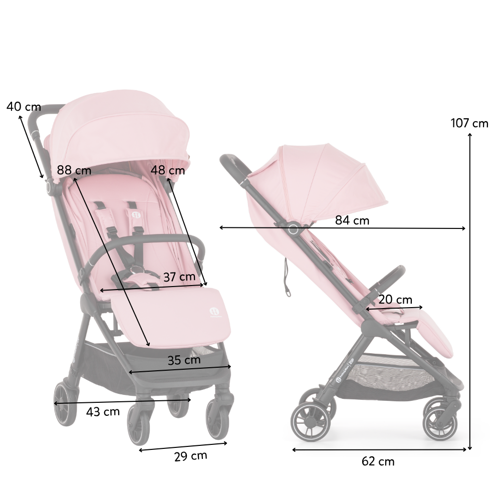 PETITE&amp;MARS Kočárek sportovní Zip Silky Rose