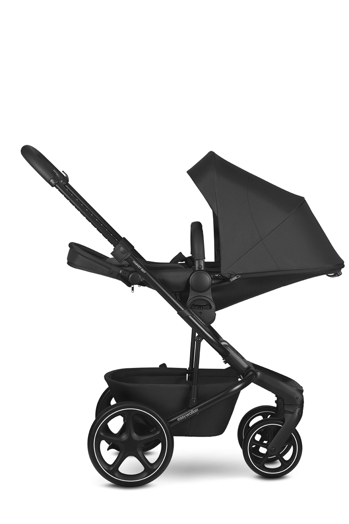 EASYWALKER Set XL kočárek kombinovaný Harvey NXT s příslušenstvím Eclipse Black