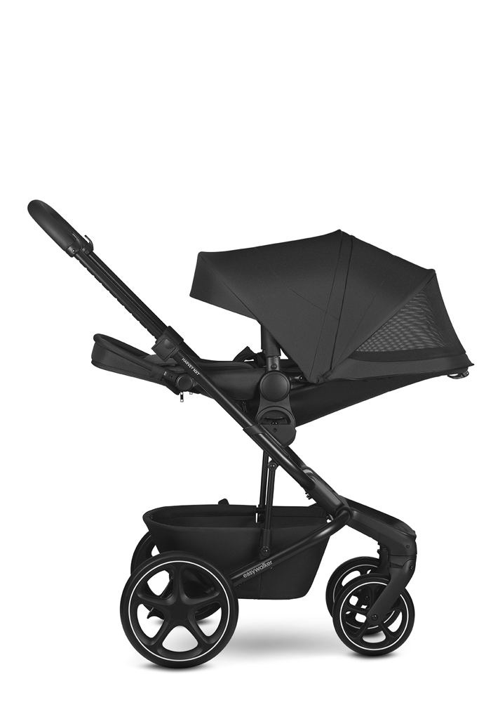 EASYWALKER Set XL kočárek kombinovaný Harvey NXT s příslušenstvím Eclipse Black