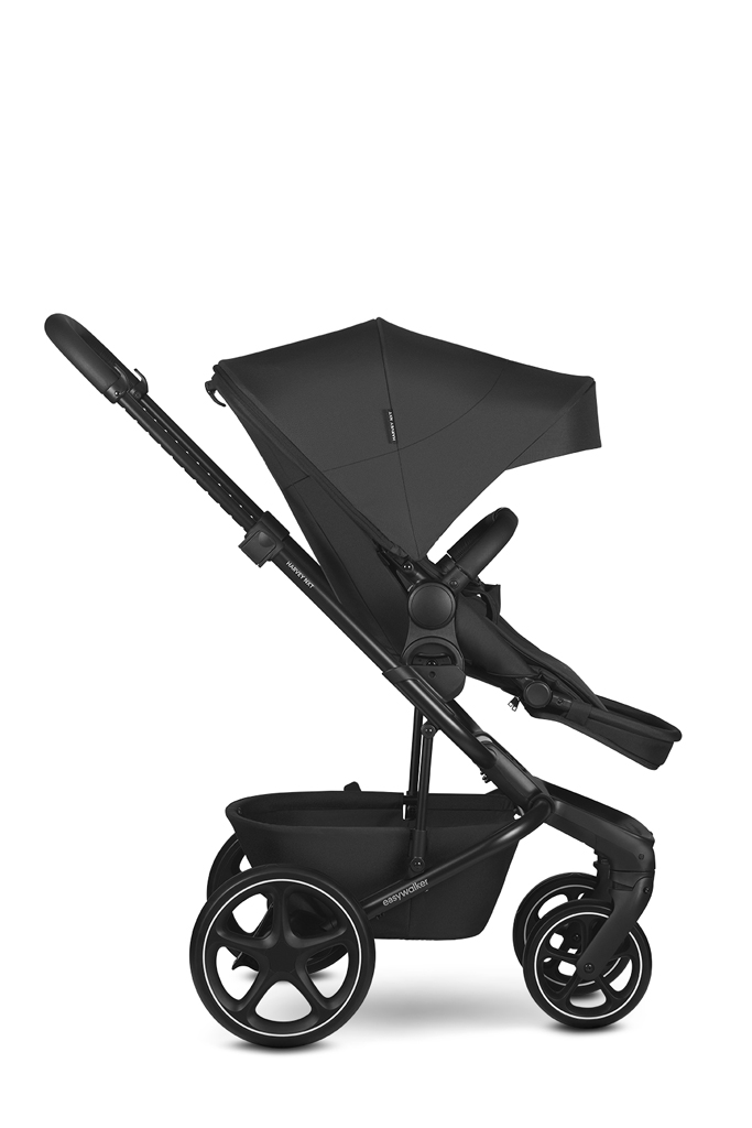 EASYWALKER Set XL kočárek kombinovaný Harvey NXT s příslušenstvím Eclipse Black