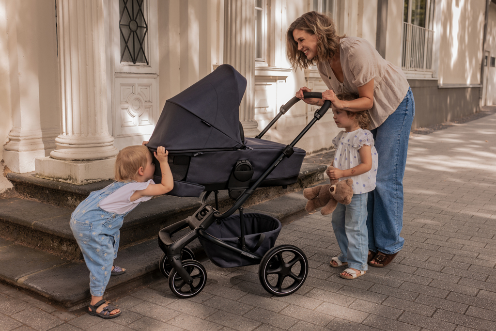 EASYWALKER Set XL kočárek kombinovaný Harvey NXT s příslušenstvím Eclipse Black