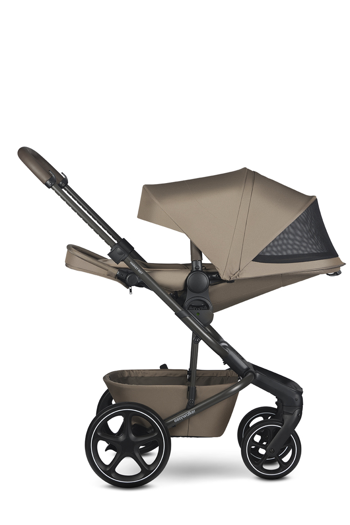 EASYWALKER Set XL kočárek kombinovaný Harvey NXT s příslušenstvím Mocha Brown