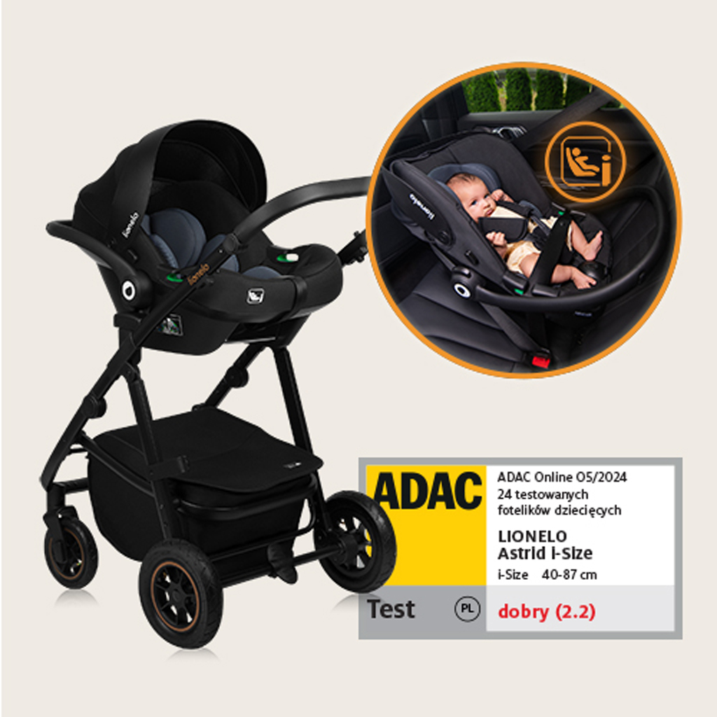 LIONELO Kočárek kombinovaný Amber Plus 3v1 Green Forest