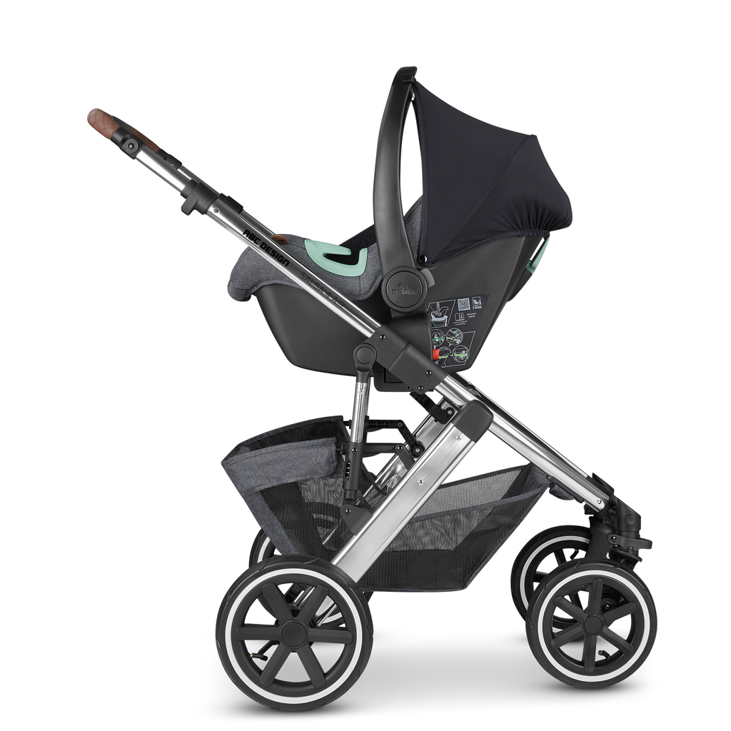 ABC DESIGN Kočárek kombinovaný Salsa 4 Air asphalt 2024 + adaptér pro autosedačku zdarma
