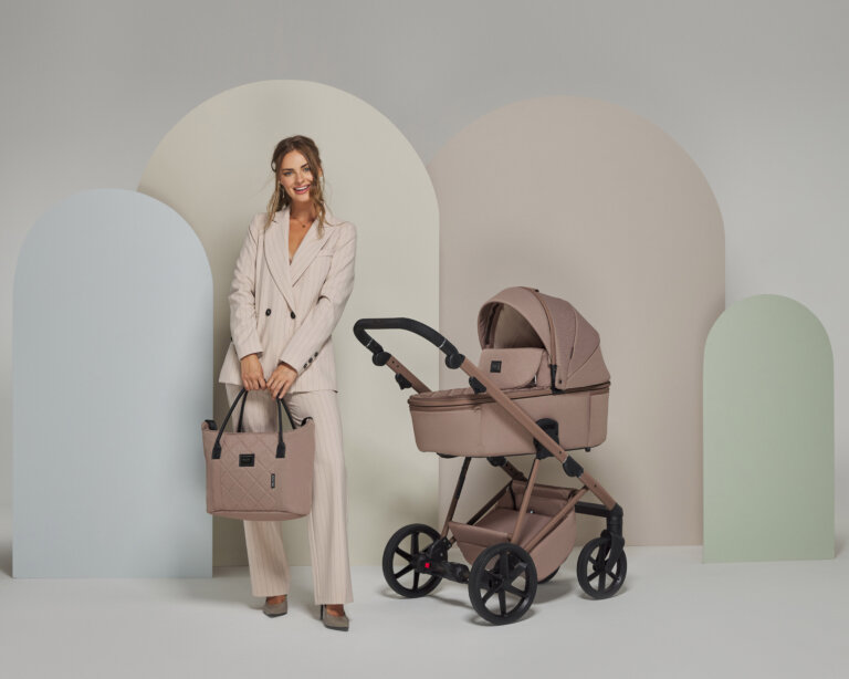 ADAMEX Kočárek kombinovaný Delta Natura Cappuccino