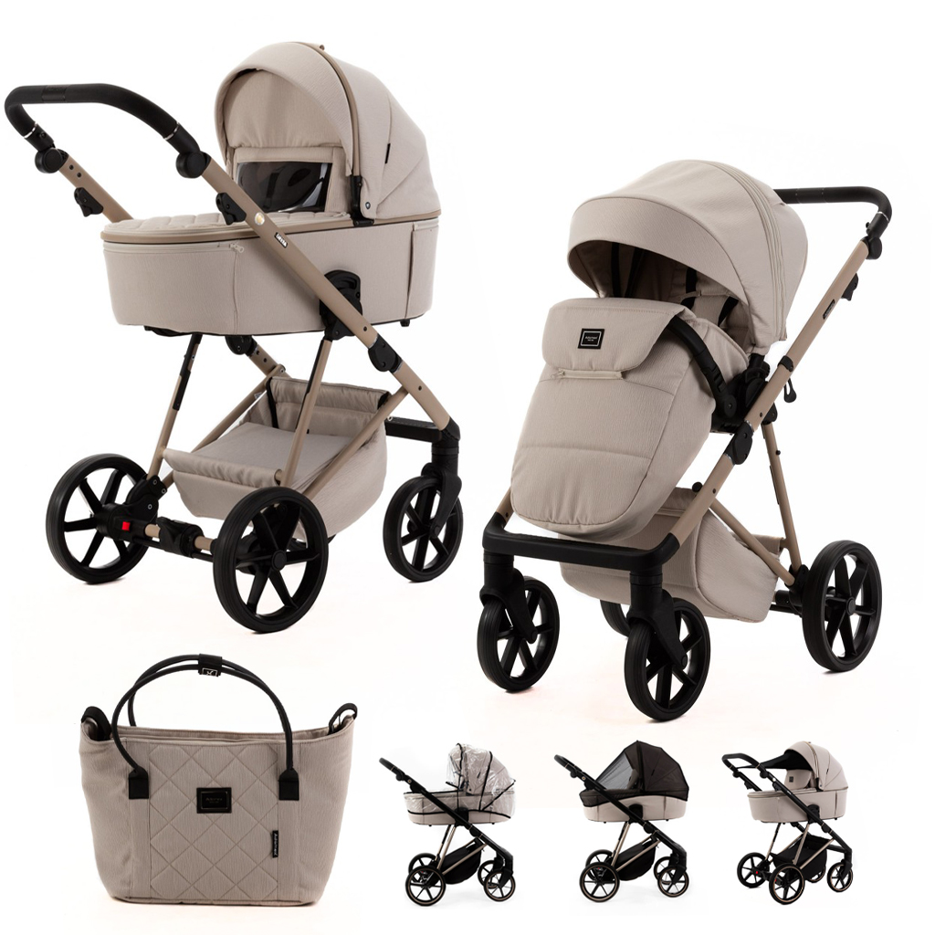 ADAMEX Kočárek kombinovaný Delta Natura Vanilla