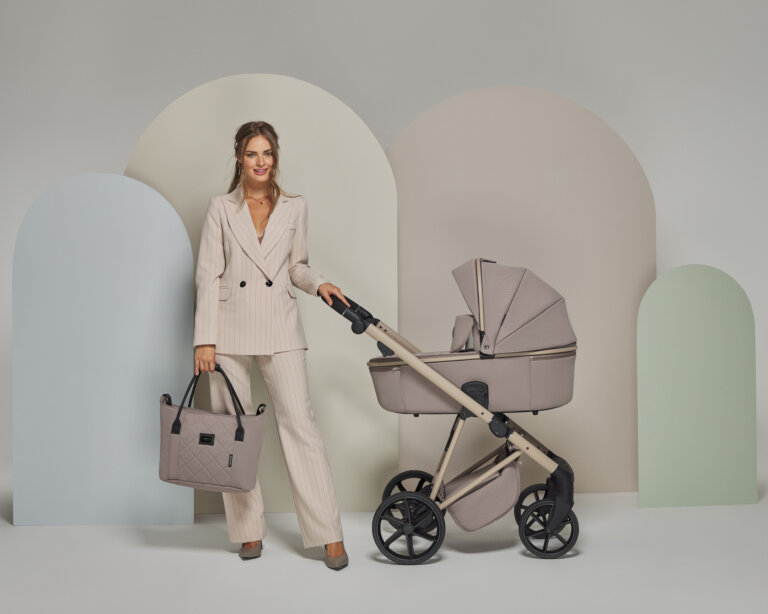 ADAMEX Kočárek kombinovaný Delta Natura Vanilla