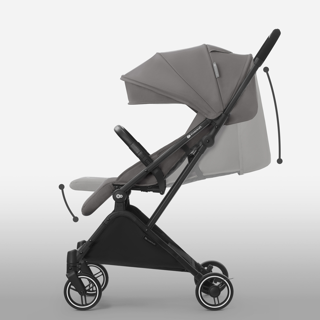 KINDERKRAFT SELECT Kočárek sportovní Indy 2 Cozy Grey, Premium