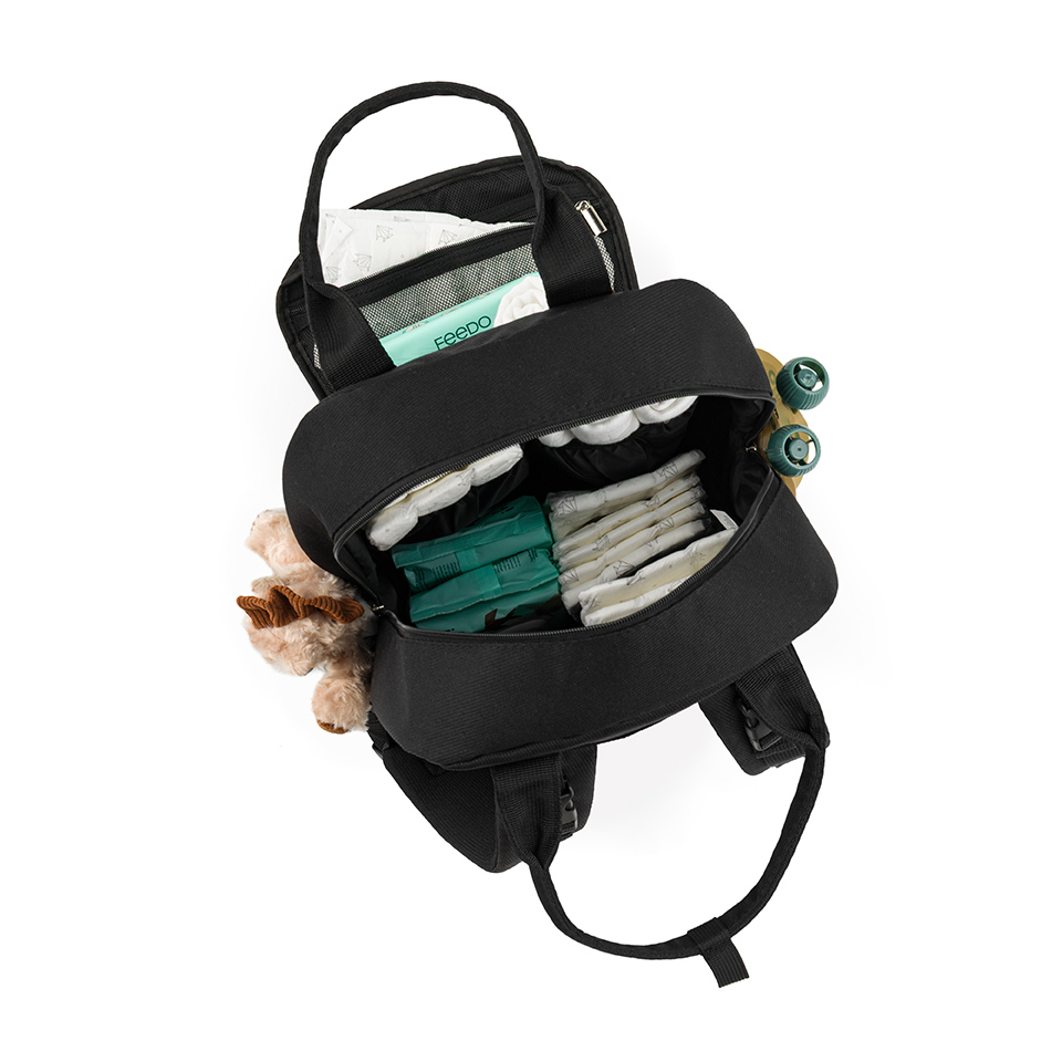 FEEDO Batoh přebalovací na kočárek Black
