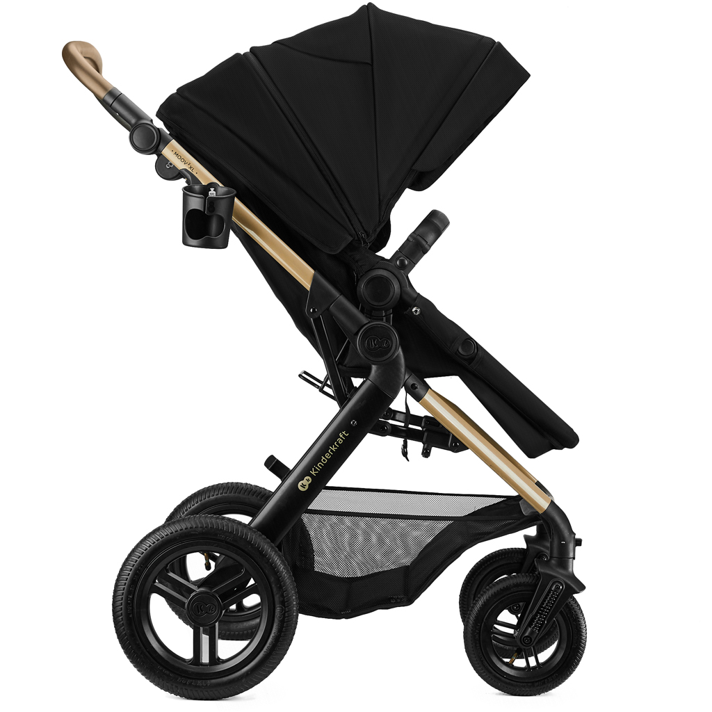 KINDERKRAFT Kočárek kombinovaný 3v1 Moov 2 XL Air Black