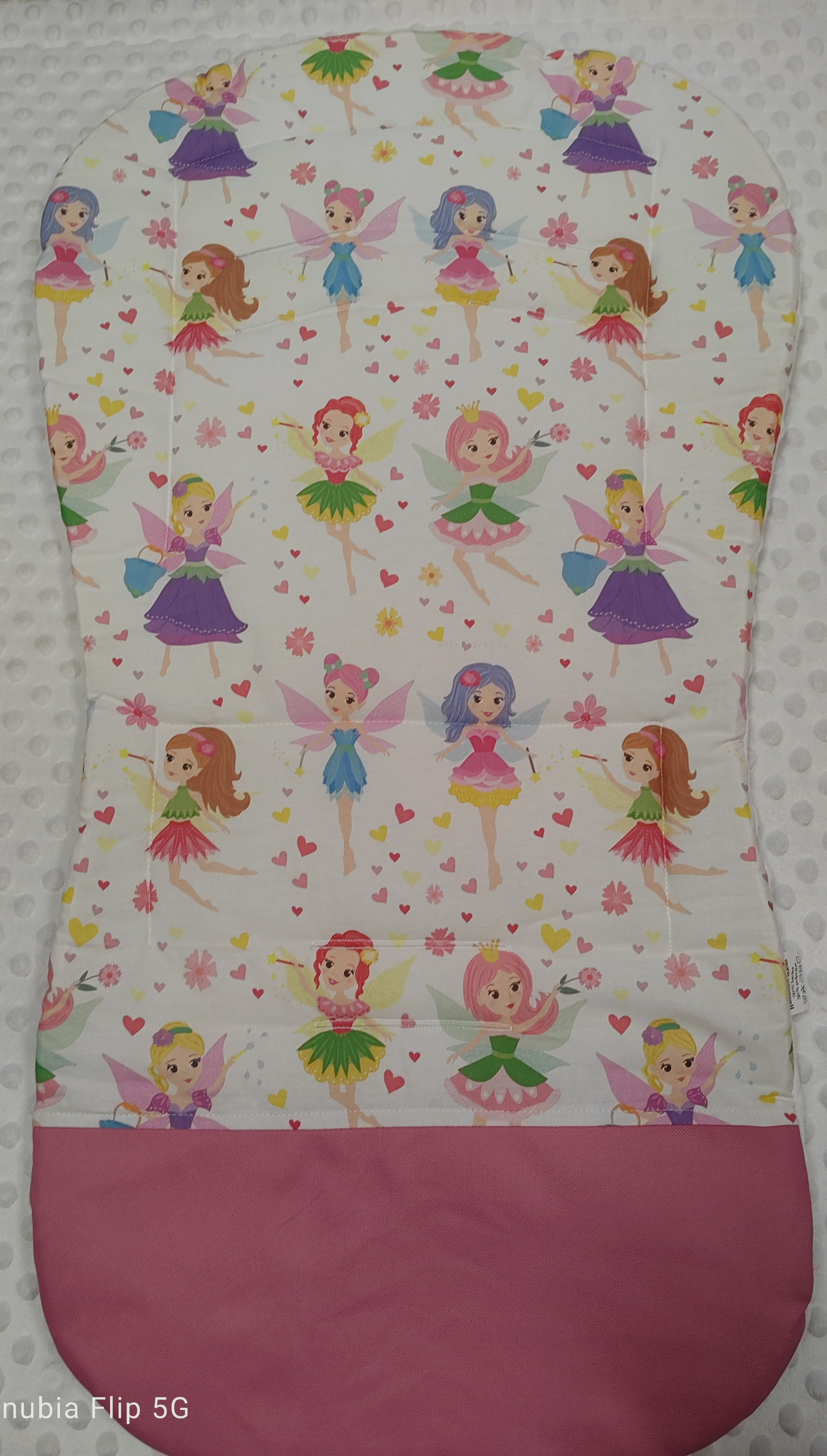 Handmade Podložka do kočárku víla