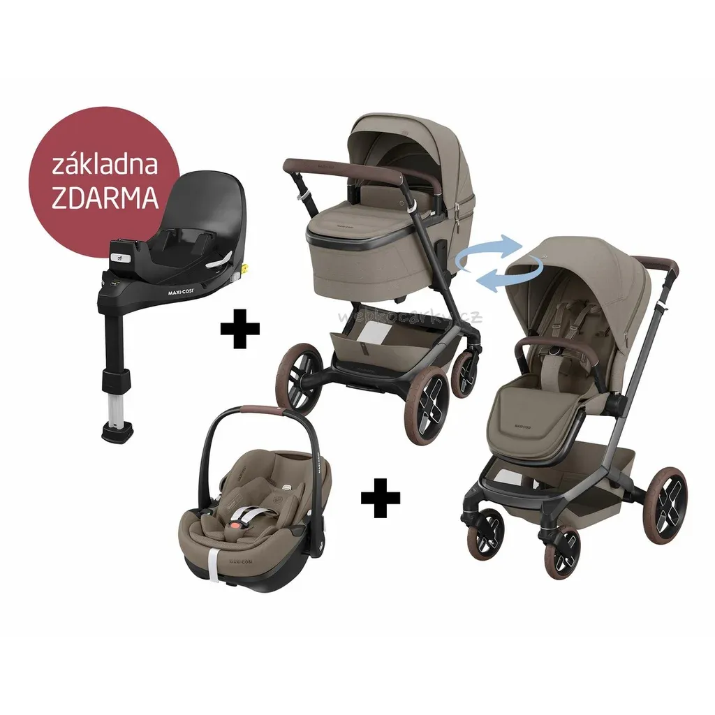 MAXI COSI Fame 4v1 + Pebble 360 Pro + základna FamilyFix 360 Pro